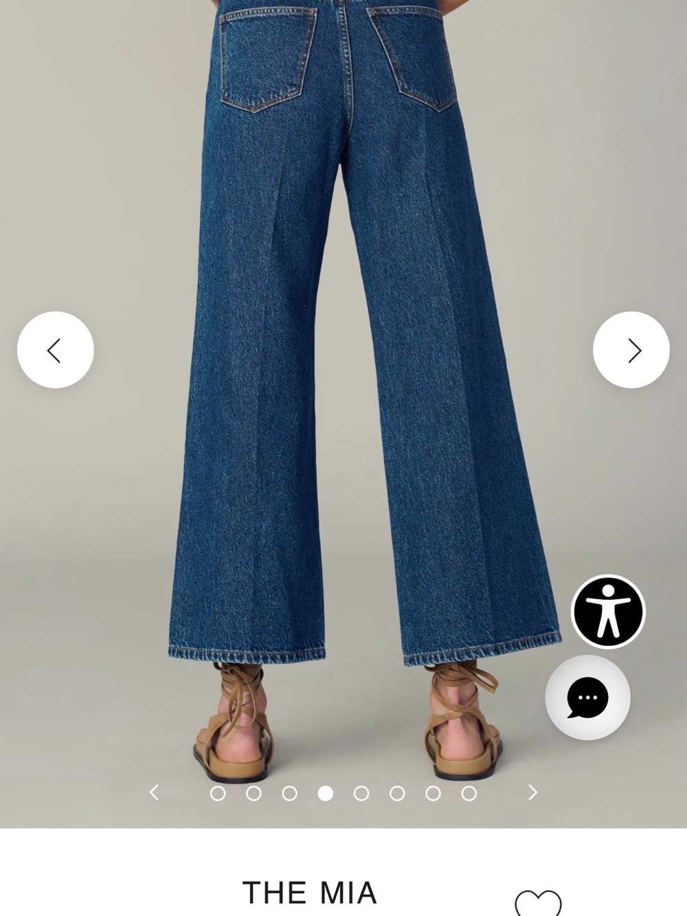 Wide Leg Dark Blue Jeans - Joe's Jeans - Picture 7 of 7